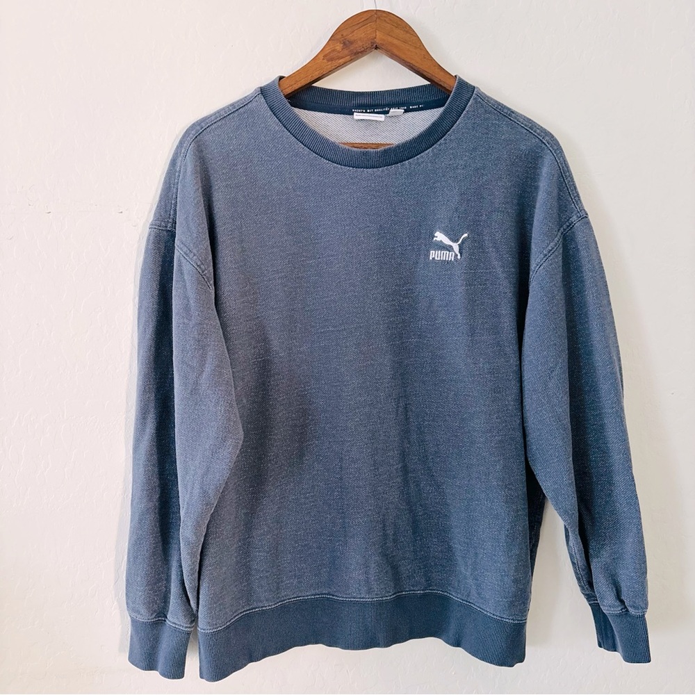PUMA Men's Dark‎ Blue Crewneck Sweater Large